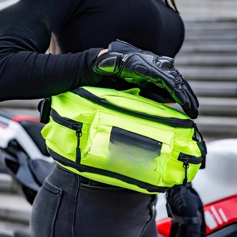 Motorcycle Waist Bag Cycling Motorcycle Crossbody Male Delivery Cycling Backpack Chest Bag Waterproof