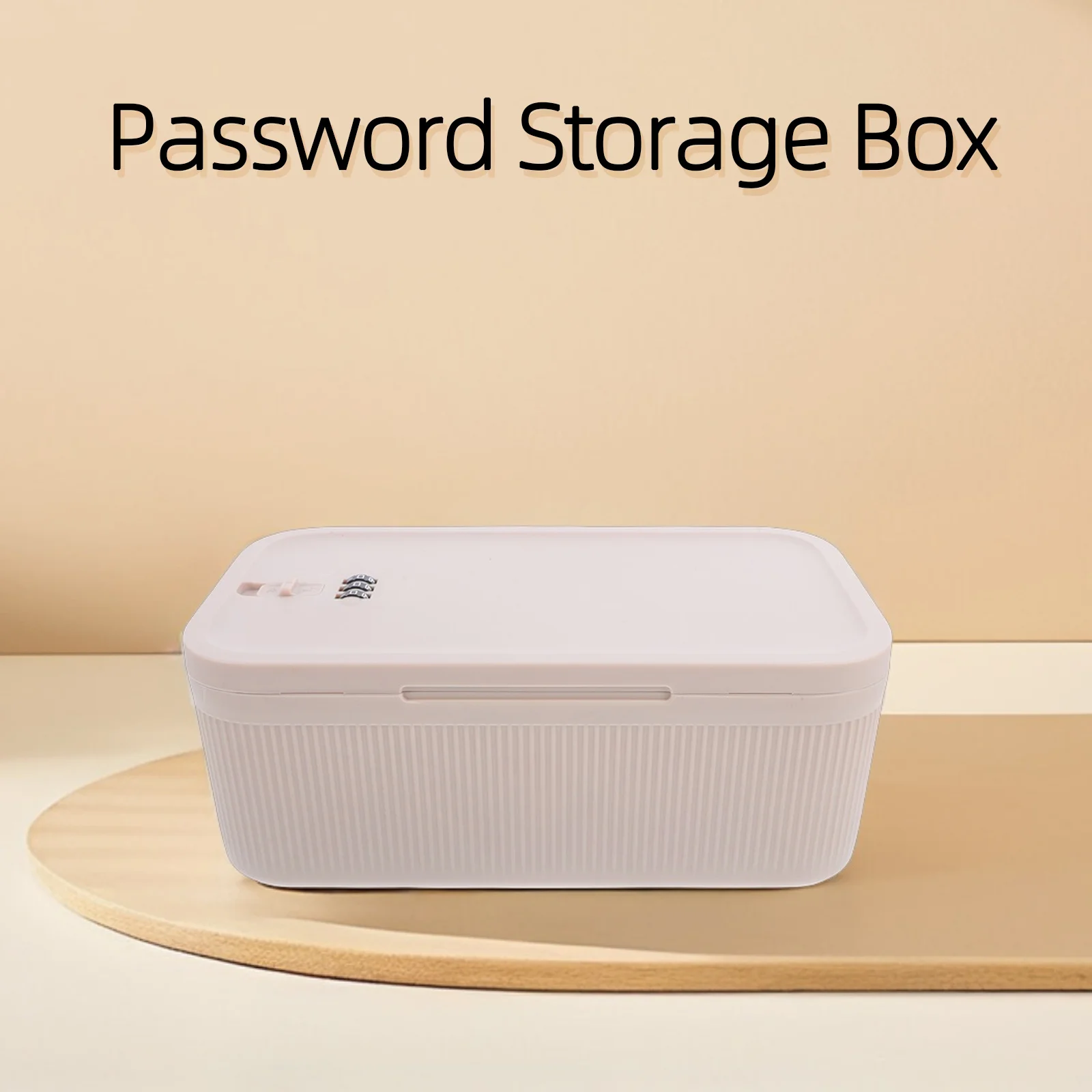 

Lock Box with Code for Food Snacks Medicine Personal Items Portable Compact Storage Container Multifunctional PP Material Shock