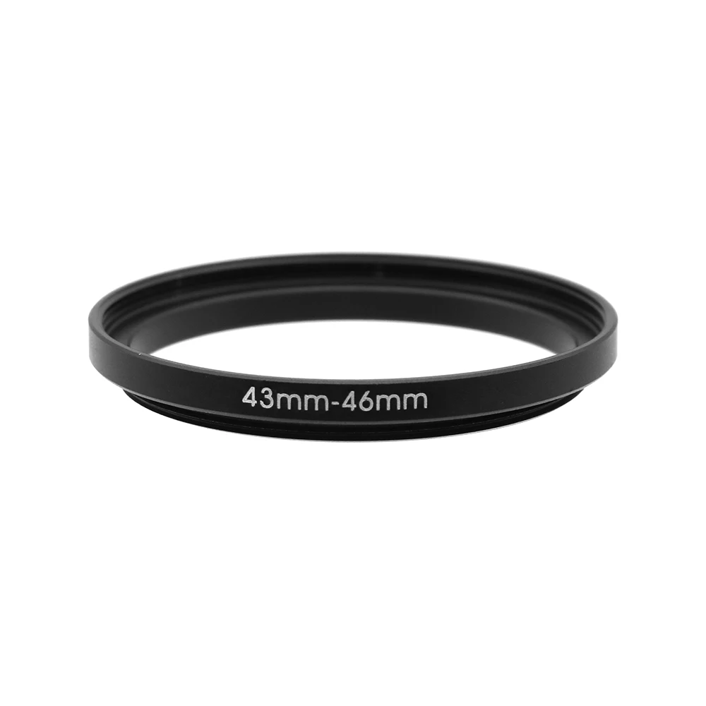 34-37mm,34-52mm,35-37mm,43-37mm,43-46mm,43-52mm Step Up Ring Filter Adapter black