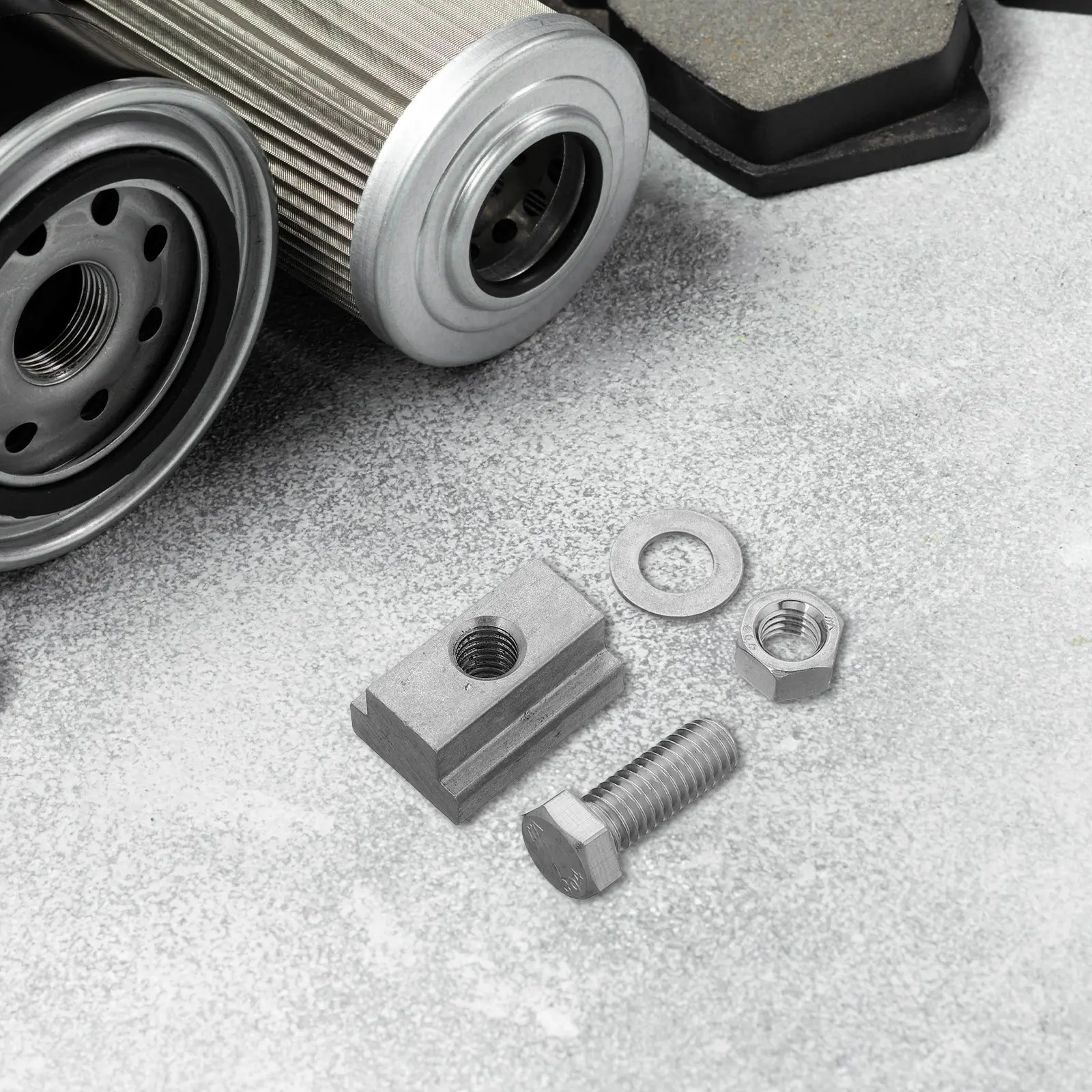 

4 Sets Trailer Rail Nuts Pickup Truck Bed Deck Stainless Steel T Slot Nut Rack Cleats Trailer Tie Down Mount Hardware