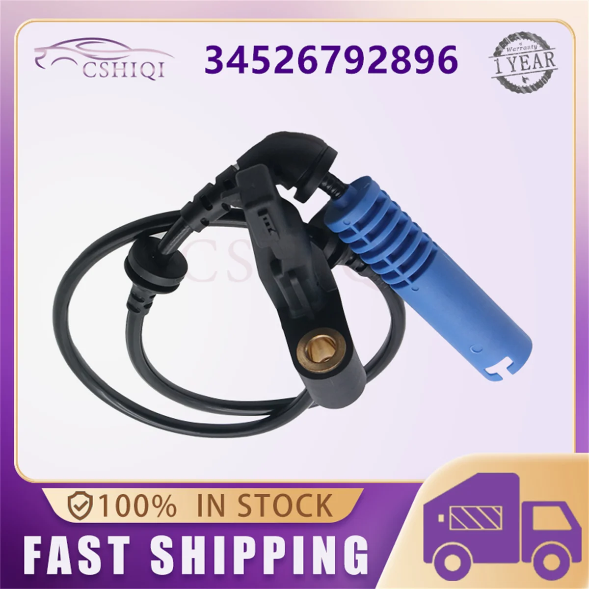 34526792896 34526792897 Sensor de velocidad de rueda delantera izquierda derecha ABS para BMW 320i 323ci 325ci 328i 330xi M3 Z4 Z8 accesorios para automóviles