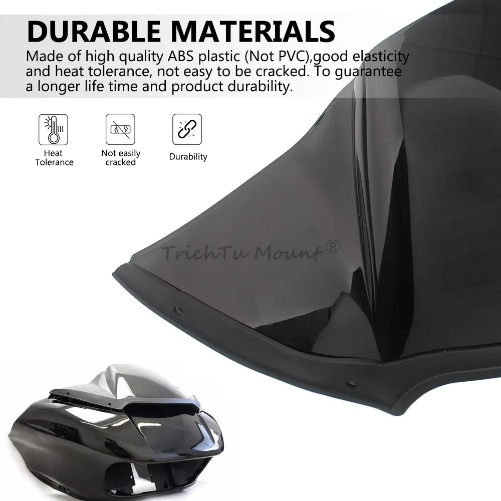Motorcycle Fairing Top Air Duct Piece Cover Vivid Black For Harley Touring Road Glide Special FLTRX FLTRXSE FLTRUSE 2015-2024