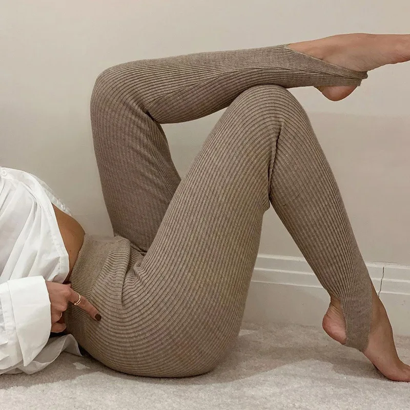 Slimming Yoga Pants Women's Footed Tight Fit Exercise Trousers High Waist Sweet Style Bottoming Pants Fashionable Women's Wear