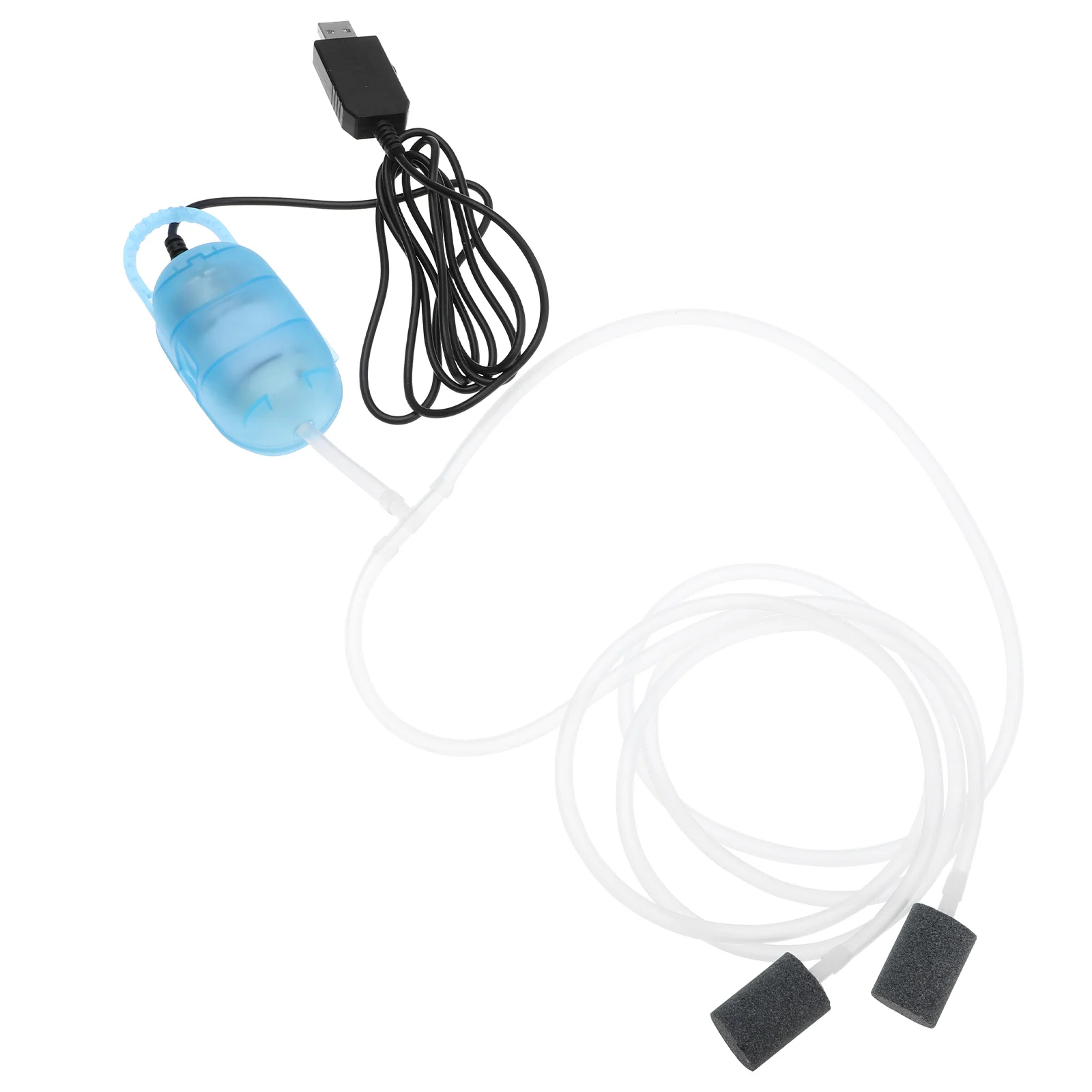 

USB Aquarium Pump Oxygen Aerator 2M Usb Aquarium Air Pump Tube 2 Stones Portable Home Use Fish Tank Pet Supplies