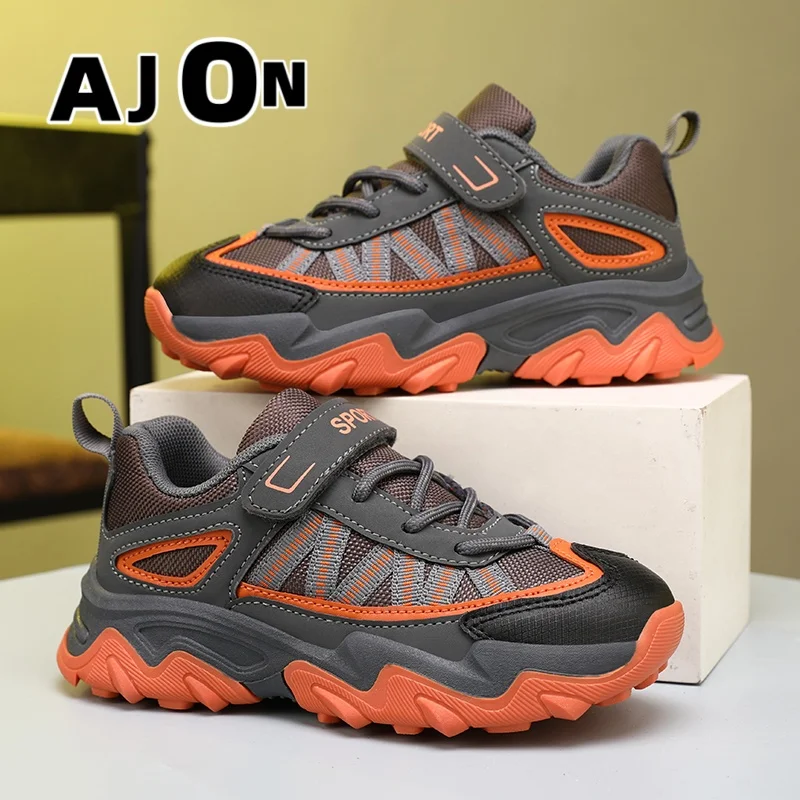 

Спортивная обувь для мальчиков, студенческие дышащие баскетбольные кроссовки на толстой подошве, амортизирующая подушка, уличная детская обувь для бега