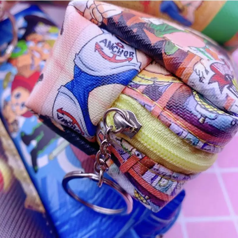 One Piece Anime Luffy Pencil Bag Cute Student Ins Style Decorate High Capacity Portable Storage Bag Cartoon Pencil Case Gift