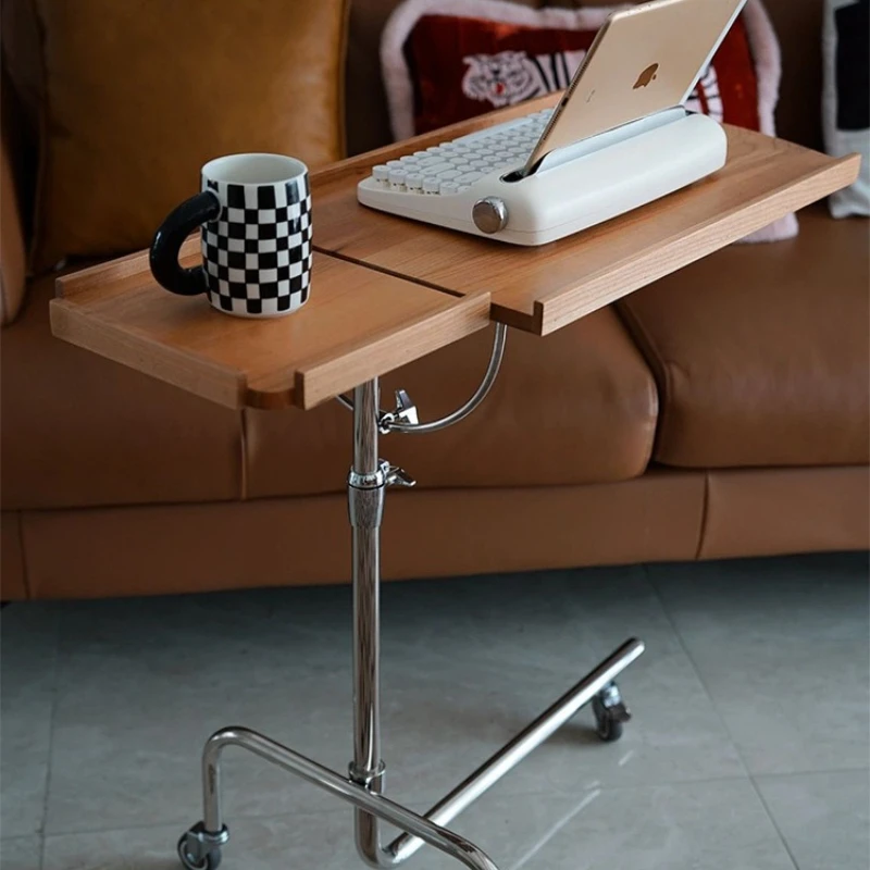 

Прикроватный столик из массива дерева, передвижной прикроватный столик, небольшой журнальный столик