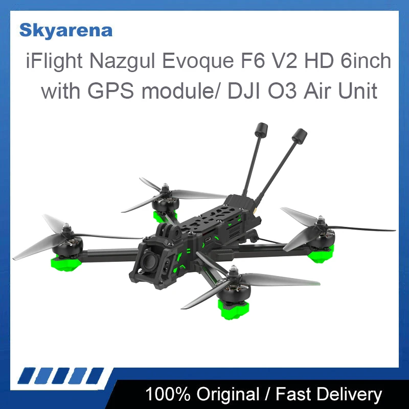 

iFlight Nazgul Evoque F6 V2 HD 5inch 6S FPV Drone BNF F6X F6D（Squashed-X or DC Geometry）with GPS module/ DJI O3 Air Unit for FPV