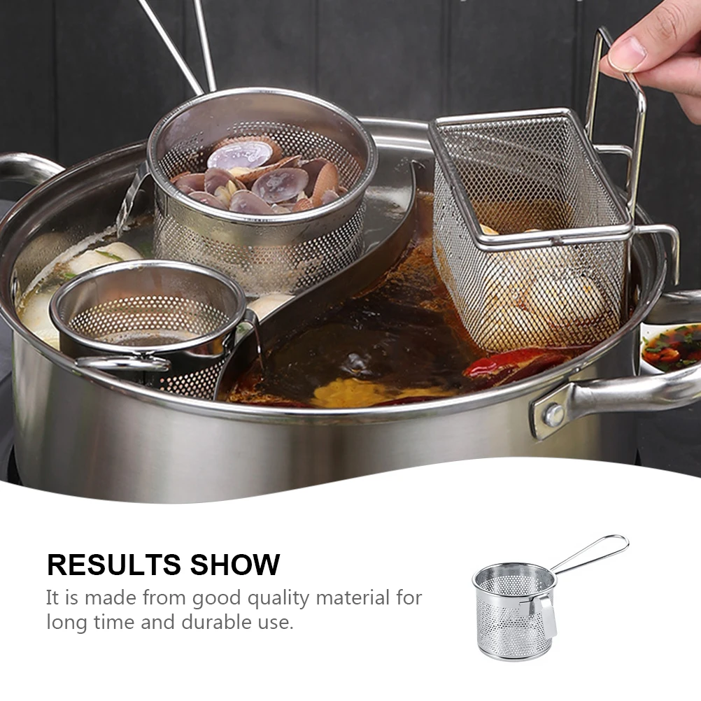 

Hot-Pot Separation Sieve Hanging Mesh Net Colander Side Colander Practical and Easy to Use Hot-Pot Side Colanders