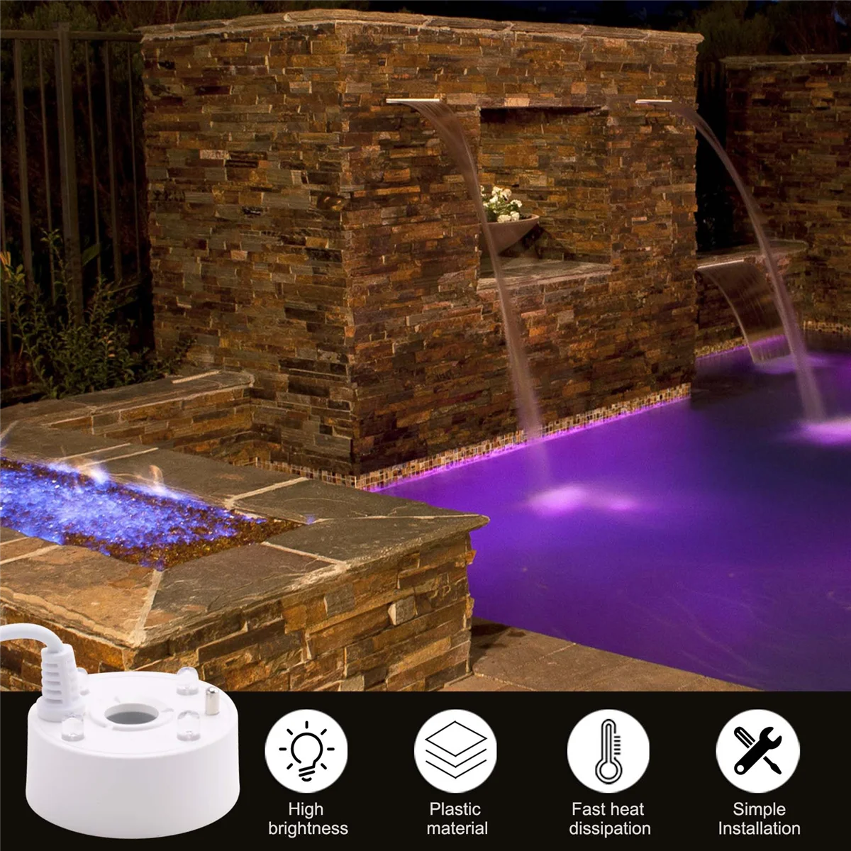 미스터 포그 미스트 메이커 USB 포트 4색 LED 조명 미니 미스트 포그 머신 실내 분수 정원 연못 물 분무기 분무기 화이트