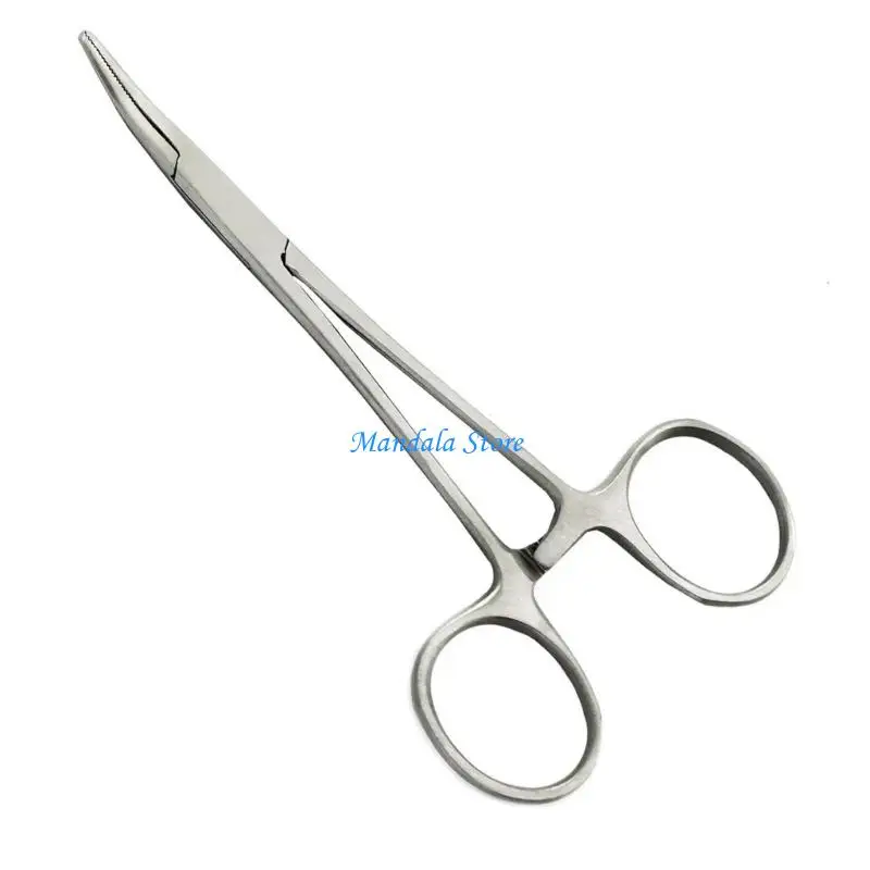 

U2JC Piercing Pliers Locking Forceps Curved Jaw Design For Precisions Wire Handling And Tackle Projects