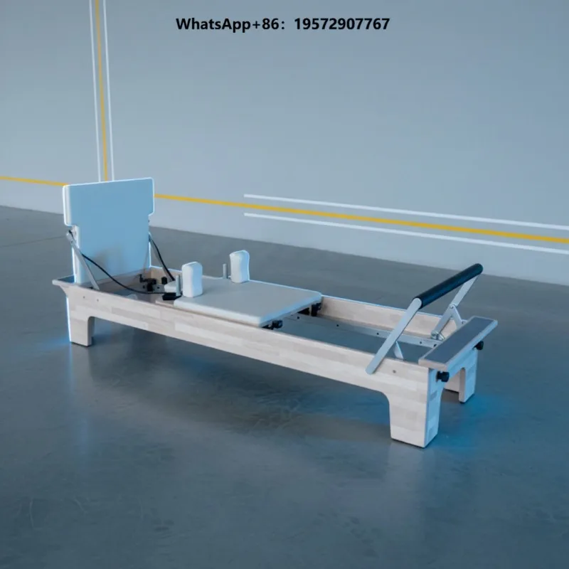 Large Oak Wood Pilates Reformer on Sales Commercial Studio Use Pilates Core Bed Equipment Reformers