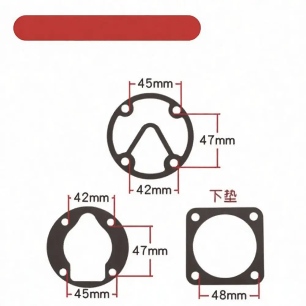 Industrial Air Compressor Gasket Replacement Set Cylinder Head Seal For Pneumatic System Maintenance Equipment