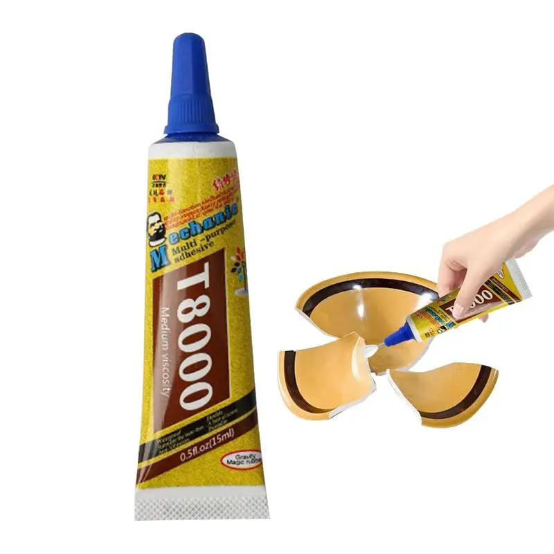 DIY 제작용 세라믹 수리 접착제, 초강력 액체 접착제, 다기능, 투명 수리 접착제, 15ml