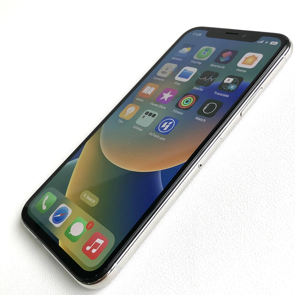 هاتف Apple iPhone XS المحمول الأصلي بشاشة 5.8 بوصة وذاكرة وصول عشوائي 4 جيجابايت وذاكرة قراءة فقط 64 جيجابايت/256 جيجابايت A12 بيونيك 4G LTE هاتف محمول غير مقفول معرف الوجه يعمل