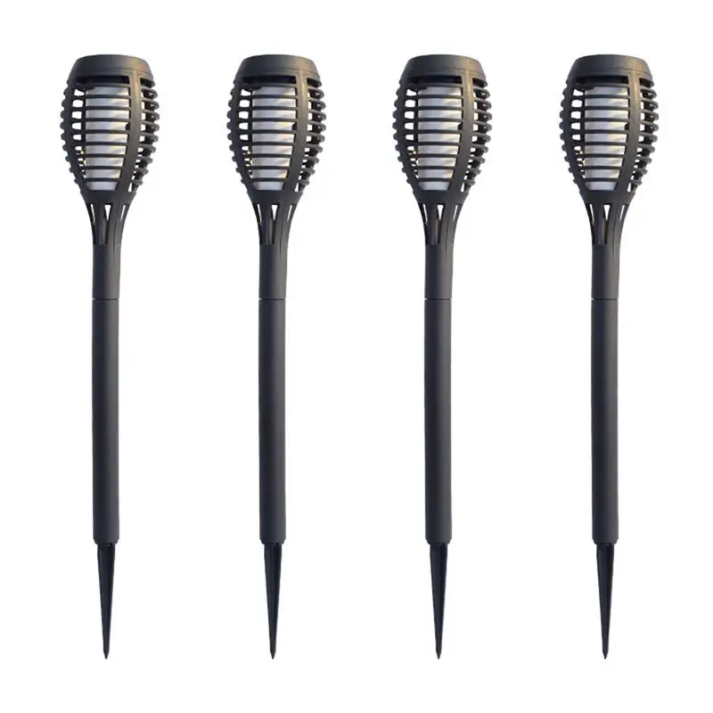 AA81-4PCS Solar Torch Lights For Garden Decor 12 LED Solar Lights For Outside Waterproof Solar Lights Flame Torch Solar Light Du