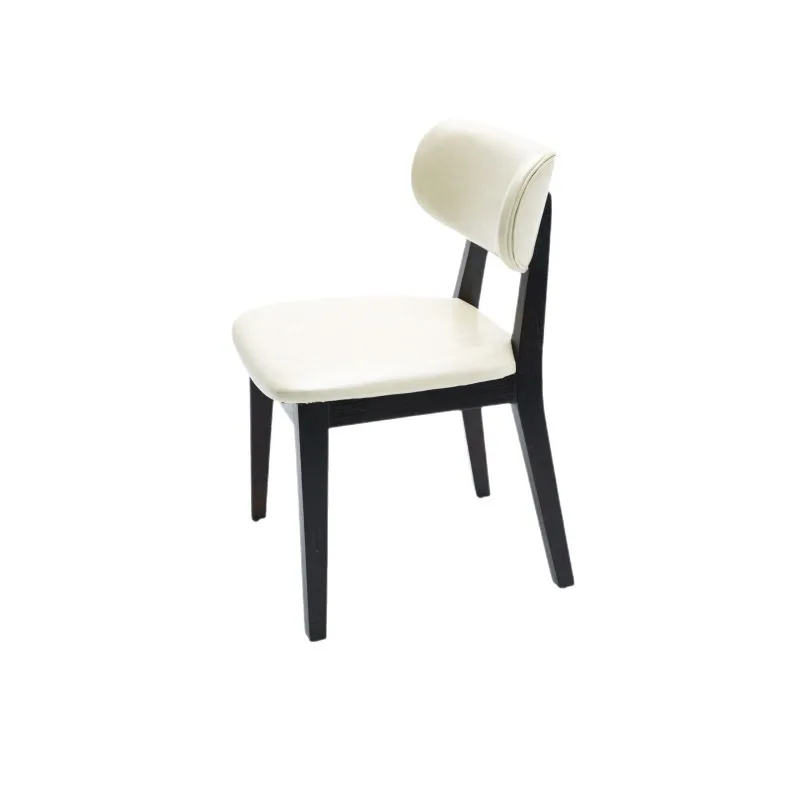 

French Nordic imitation wood dining chair for home modern simplicity