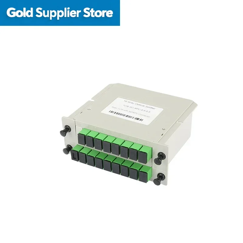 FTTH LGX Cassette Type mini 1*4 1*8 1*16 1*32 SC UPC APC Fiber Optic Plc Splitter