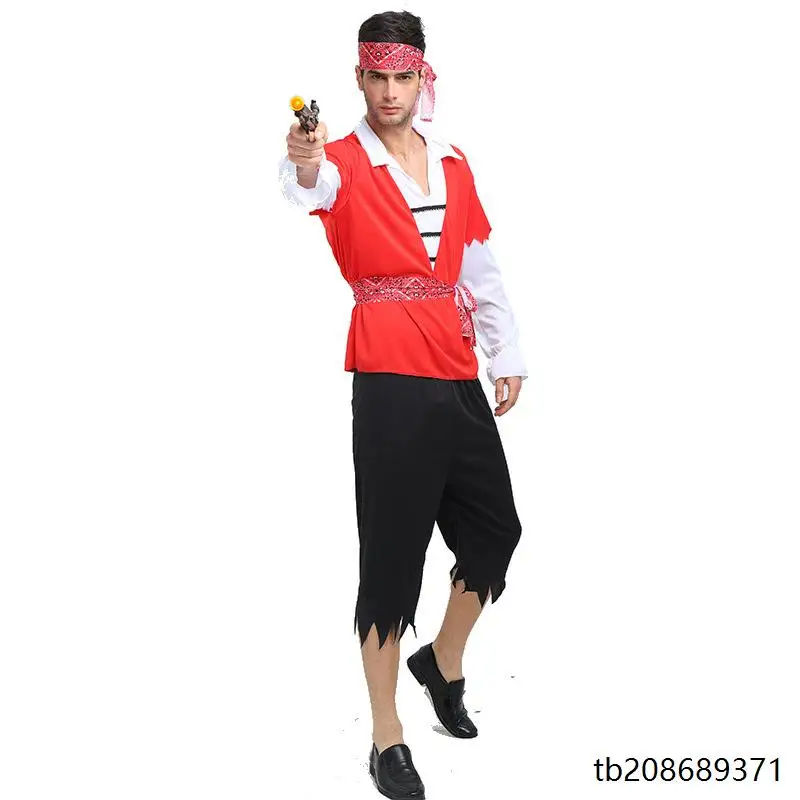 زي قرصان الكاريبي للبالغين، ملابس أداء للهالوين، زي تنكري، ملابس مسرحية، زي تقليدي عرقي للنساء #2