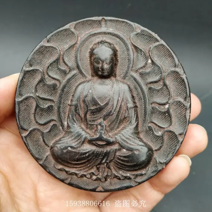 

Hongshan culture jade miscellaneous collection iron meteorite Buddha statue jade pendant old