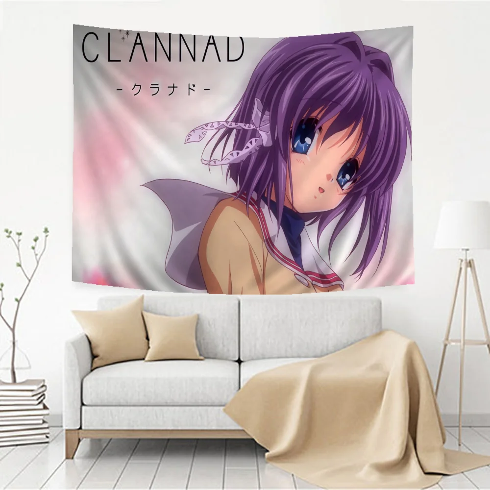 Anime Clannad Cartoon Tapestry Wall Hanging Decoration Household Home Decor