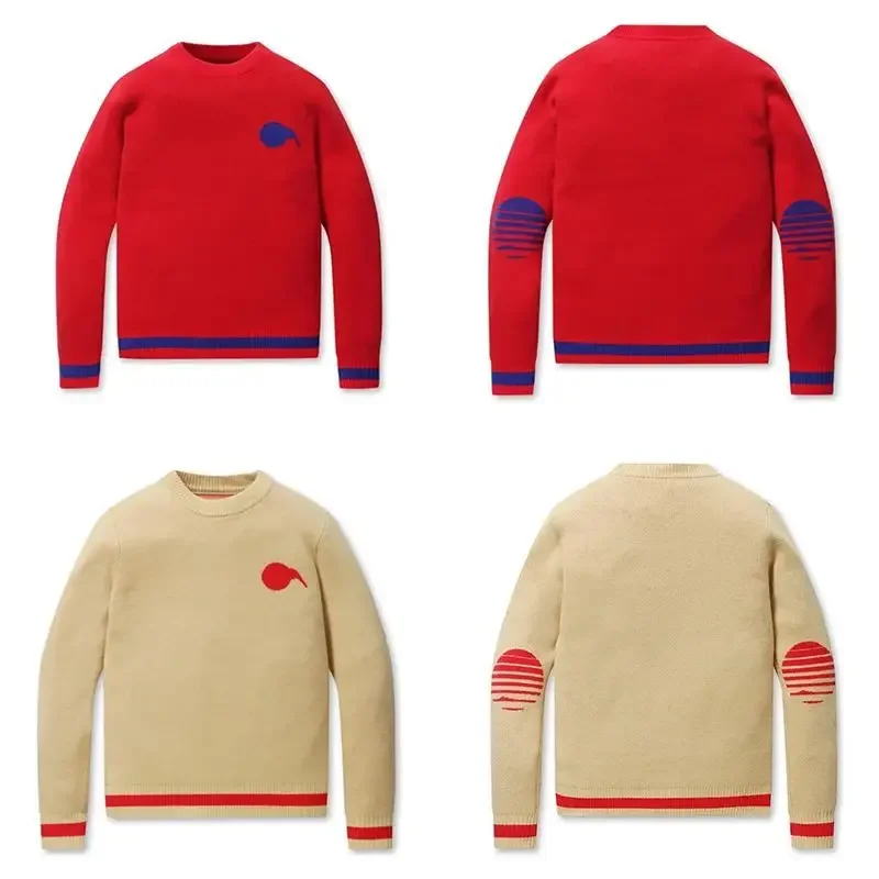 Autumn Winter Golf Wear Women 2026 High Quality Golf Sweater New Jumper Fashion Color Blocking Knit Top Women Golf Clothes