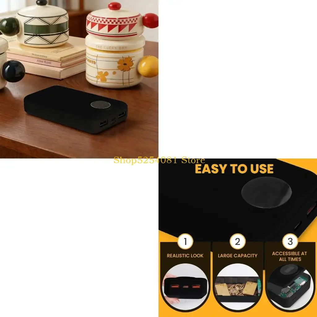 AXYC Innovative Miniature Storage Organiser Discreet Cash Hider Power Banks Compartment