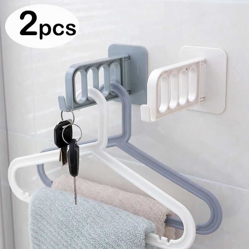 Rotating Hook Self Adhesive Hooks for Hanging Clothes Hanger Hooks Bathroom Hanger Organizer Wall Hooks Hanger Key Holder