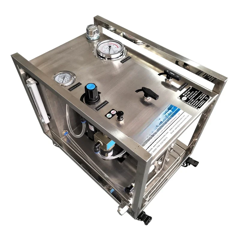 Pressure Automatic Air Driven Hydraulic Test Pump Liquid Booster System