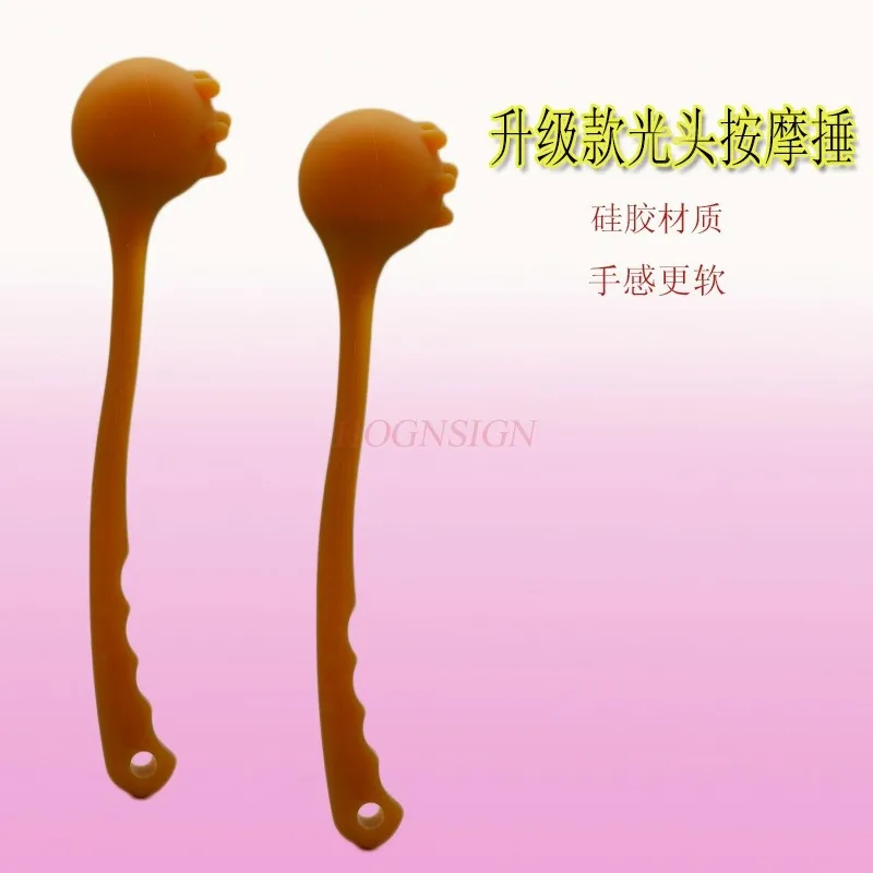 Silicone Massage Hammer Meridian Tapping Device Back Hammer Shoulder Neck Tapping Stick Cute Hammer