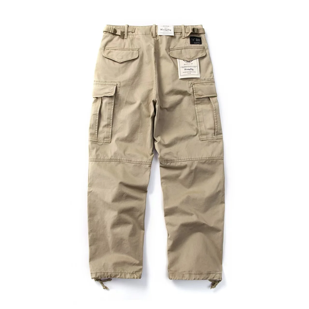 RRL خمر فضفاض مستقيم الساق متعدد كيت المظلي العمل بنطلون الثقيلة دو عارضة السراويل للرجال الشباب الطاقة Sle