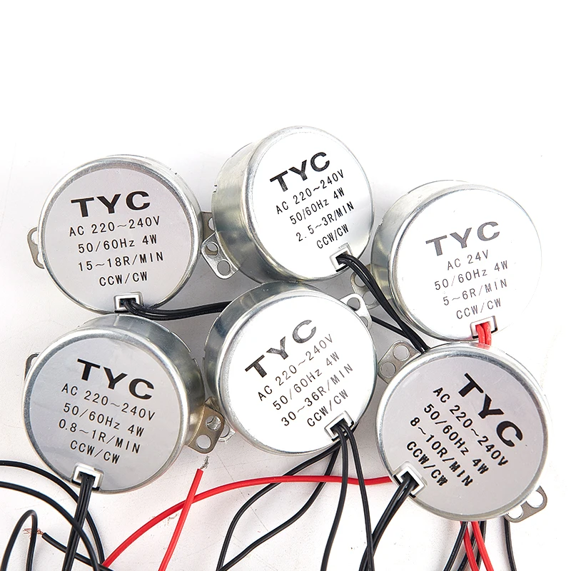1pcs TYC-50 AC 220V-240V 50/60Hz Torque 4W CW/CCW Motor Stable Synchronous Motor Replacement New