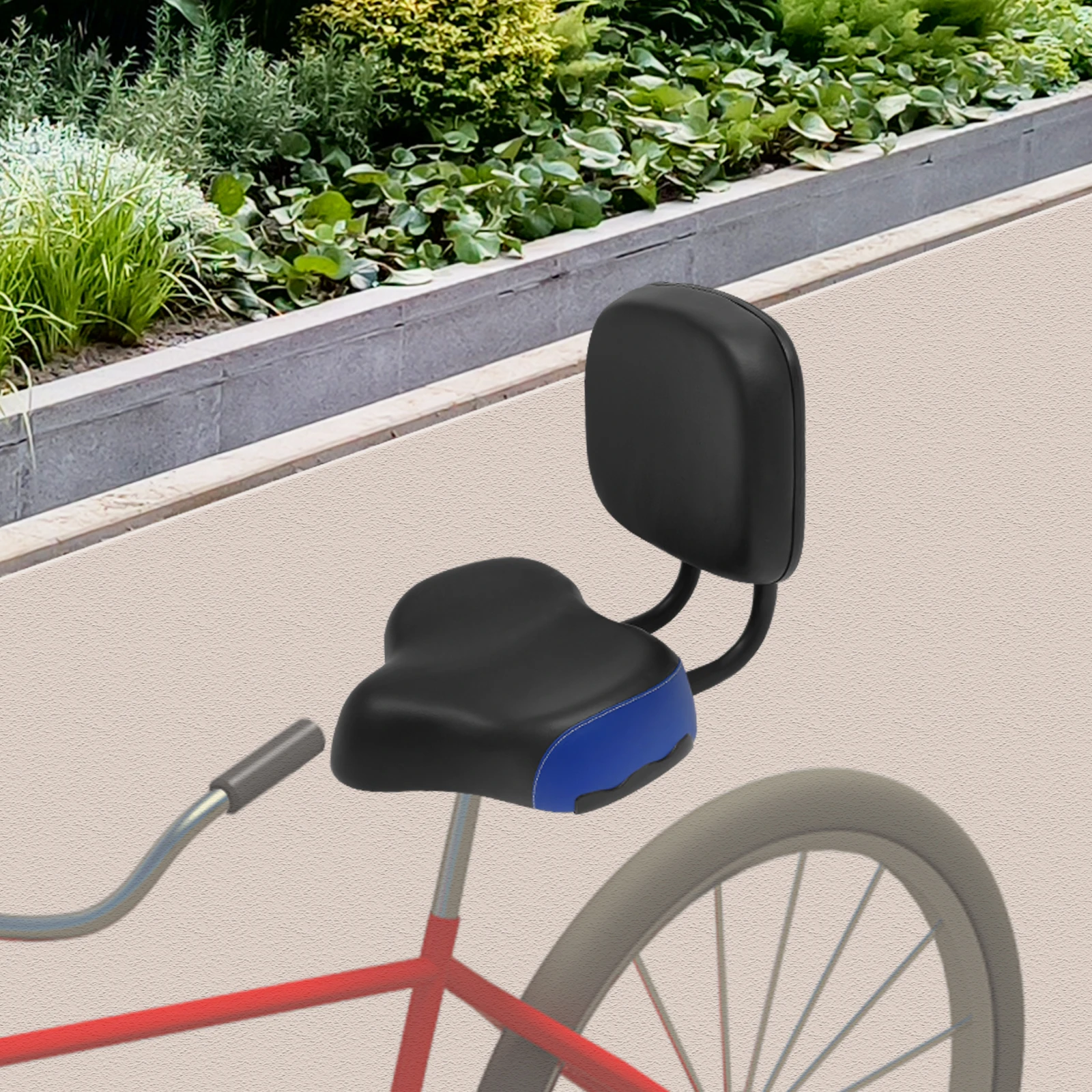 

Универсальное седло со спинкой, велосипедное сиденье, регулируемое сиденье для трехколесного велосипеда, подушка из искусственной кожи для горного велосипеда, трехколесный электрический велосипед