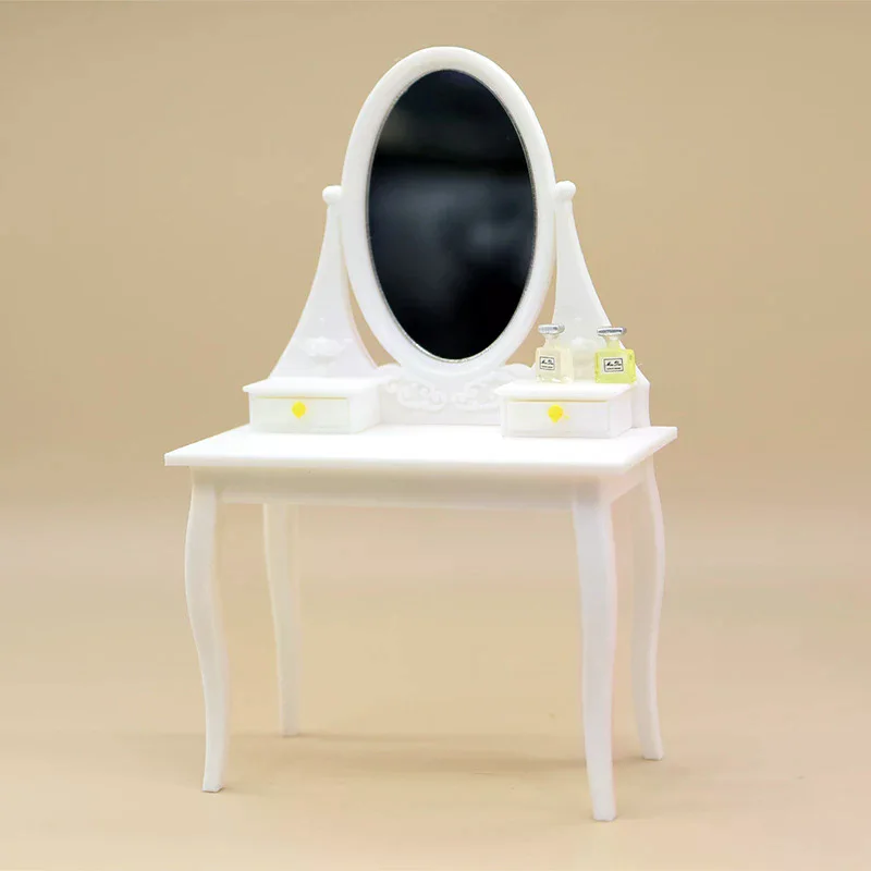 Dollhouse Simulation Dressing Table Model Dollhouse Bedroom Decoration Dolls House Living Scene Decor Accessories