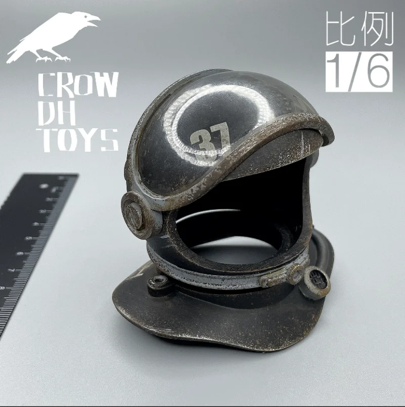 CROW DH TOYS 1/6th Fashion Soldier Astronaut Black Helmet Model for 12'' Figure