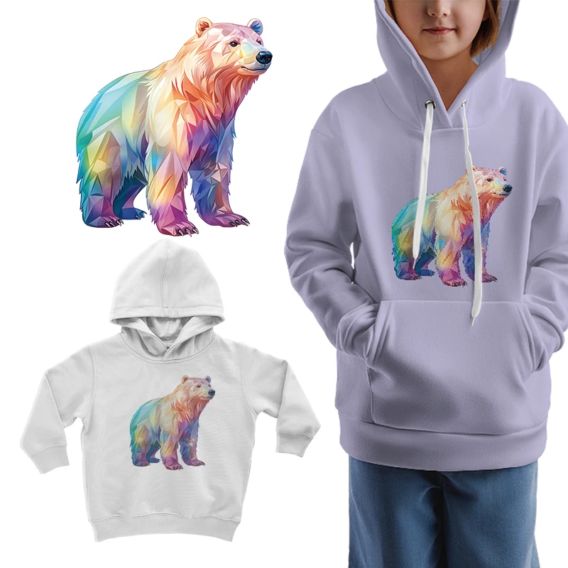 Sublimation of magical animals Transfers For Clothing Stickers Cartoon Animal Thermal Heat Transfer For Kids Clothes Print