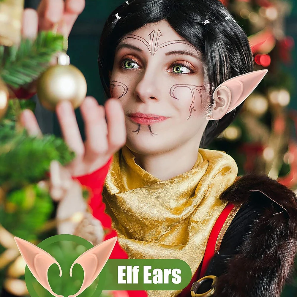 1/2 Paar Cosplay Fee Pixie Elfenohren Weiche spitze Ohren Erwachsene Kinder Halloween Party Kostüm Maskerade Zubehör Dekorationen – Detail 8