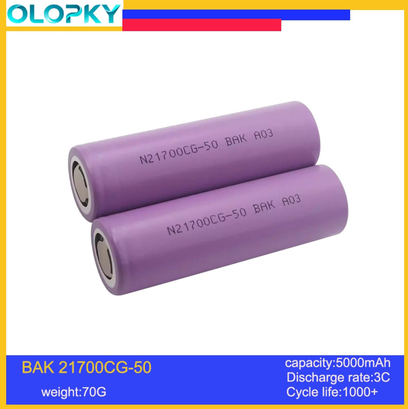 

21700 5000mAh 15A 3.7V 3C Flat Head Battery High capacity Power Tool Model Ship Powerbank Flashlight 12V 36V 48V battery pack
