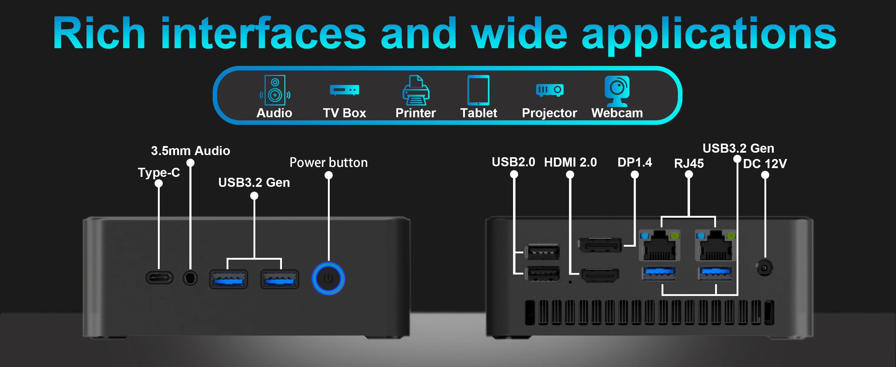 ERVPES E1PRO Mini Pc 8GB LPDDR4 256GB SSD Intel N4505 Windows 11 Pro Dual-Band Wifi BT5.0 Office Desktop Mini Computer