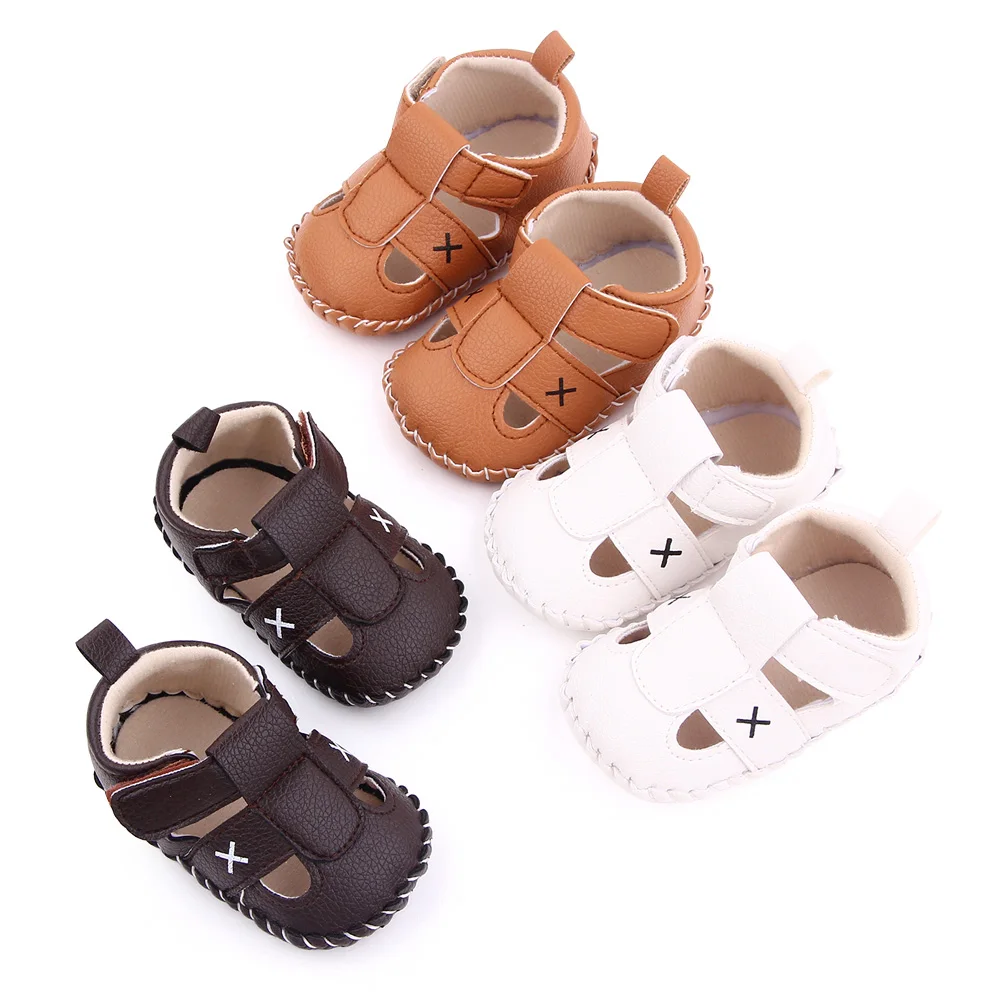 Baby Shoes Soft PU Hollow Sandal for Toddler Boys and Girls 0-2 Years Spring and Summer High Quality Walking Shoes Fashion D2617