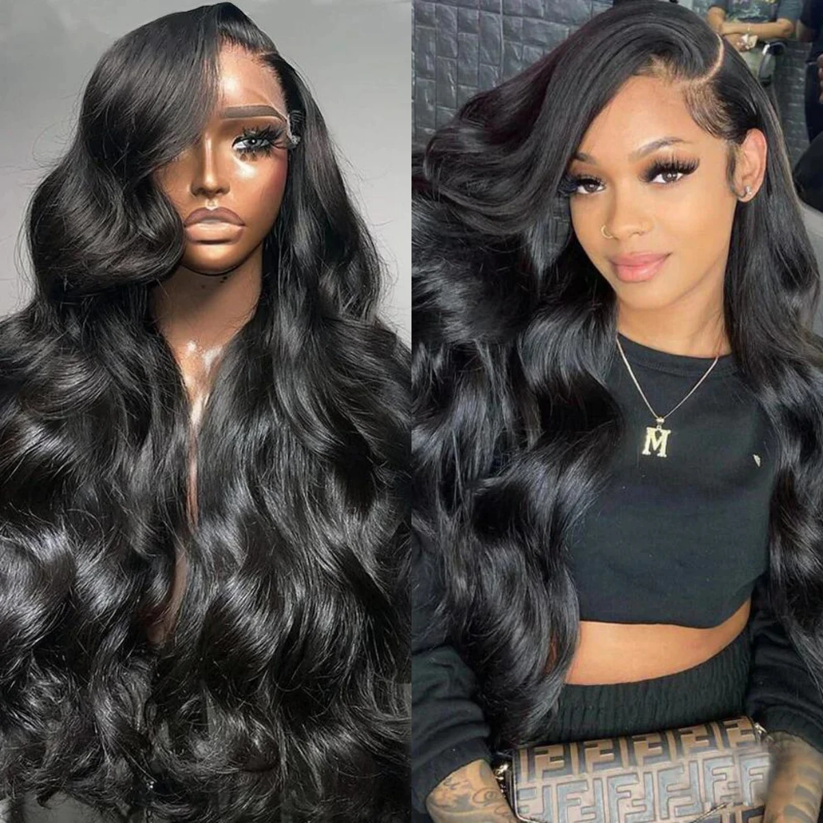 

30-дюймовый объемный волнистый 13x6 Hd парик фронтальной части шнурка человеческих волос натуральные 300% плотность парики фронта шнурка бразильские предварительно выщипанные кружева для женщин