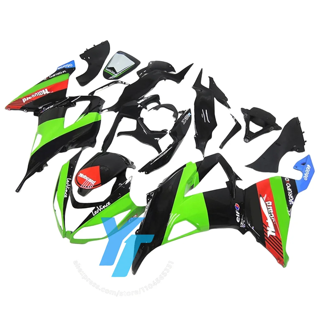 Full Set Fairing System for KAWASAKI ZX6R 2013-2018 with ABS Technology Providing Perfect Fit Bodywork
