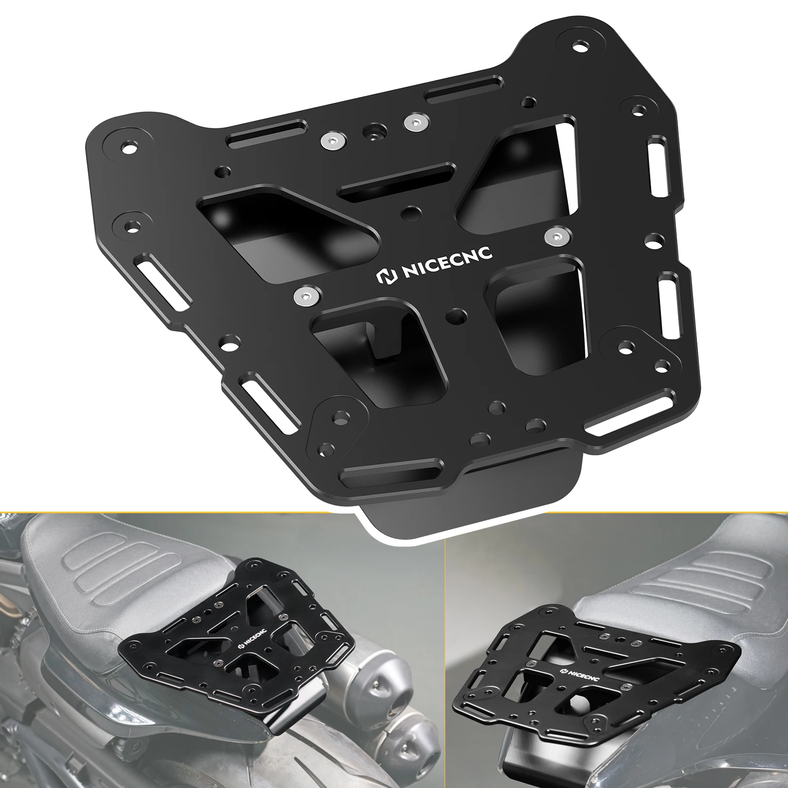 

Motorcycle Top Case Mount Plate Rackless Bags Brackets Rear Luggage Rack for Harley Sportster S RH1250S 2021 2022 2023 2024