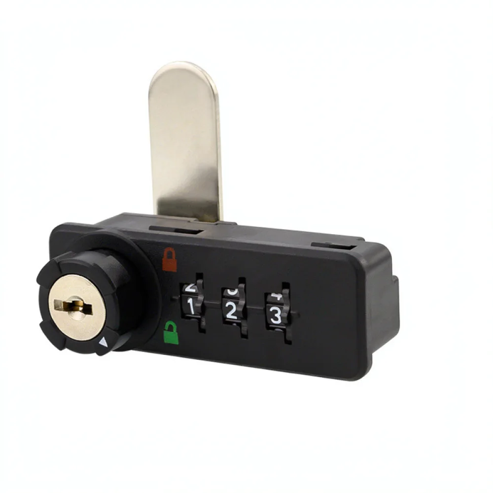 Durable Security Mechanical Combination Lock 3 Dial Code For Office Locker File Cabinet Steel Drawer Door Hardware