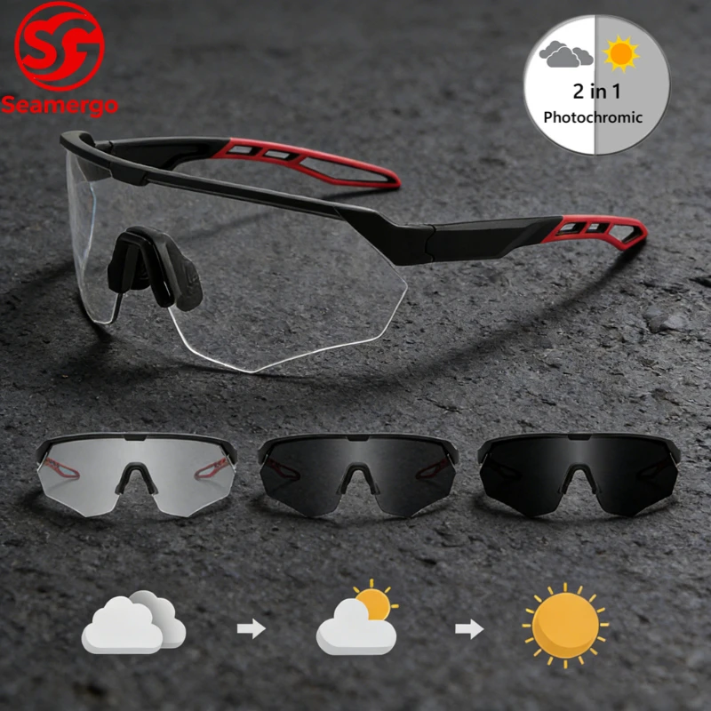 

Фотохромные солнцезащитные очки для альпинизма и катания на лыжах на открытом воздухе, мужские и женские спортивные ветрозащитные очки, дневные и ночные очки двойного назначения