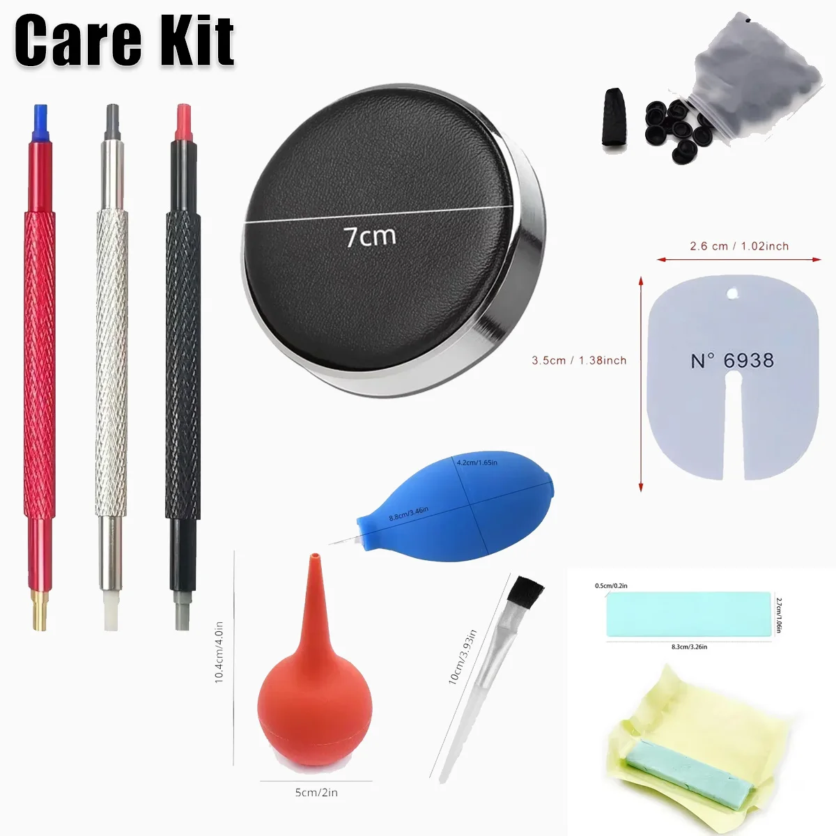 1/5/8pcs Watch Dust Air Blower Pump Rubber Cleaning Wristwatch Parts Cleaner Brush Tool Cleaning Suit Watch Repair Tool Care Kit