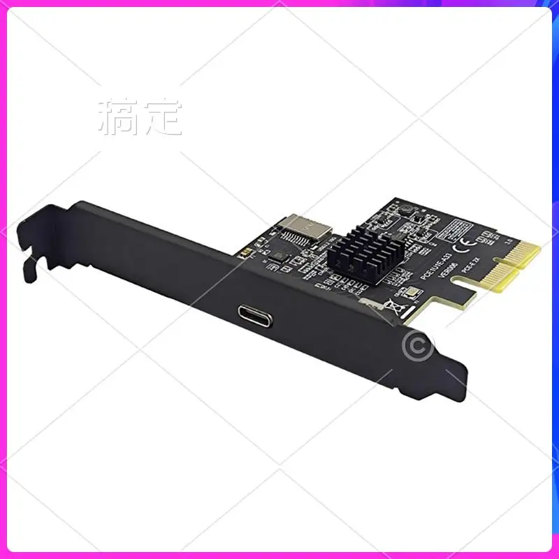 

AP-PCI-Express X2 To Type-E + Type-C Expansion Card USB3.2 GEN2 10Gbps ASM3142 Chip PCI-E To USB-C Adapter For Desktop