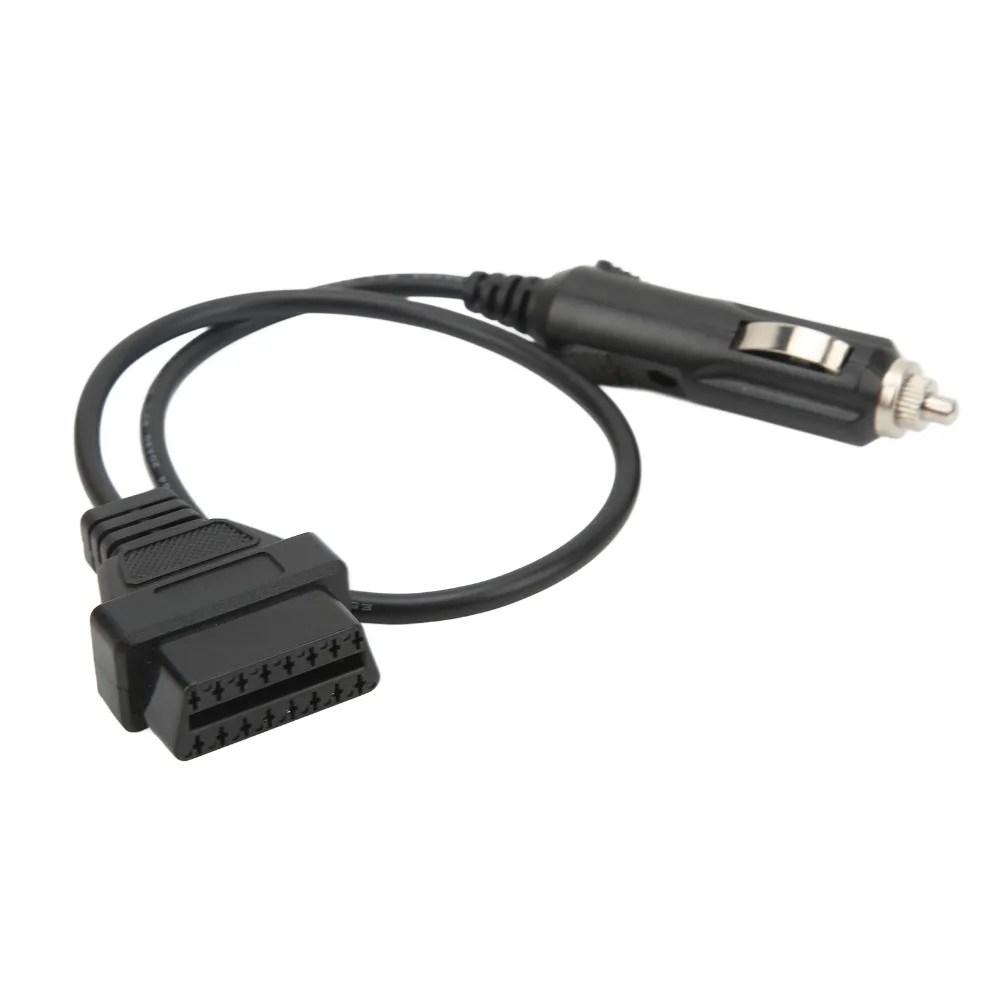 1M/3.3ft OBD2 Cable 16Pin OBD2 Female Plug-and-Play Emergency Power Supply Cable Copper Core Wire Diagnostic Adapter Cable