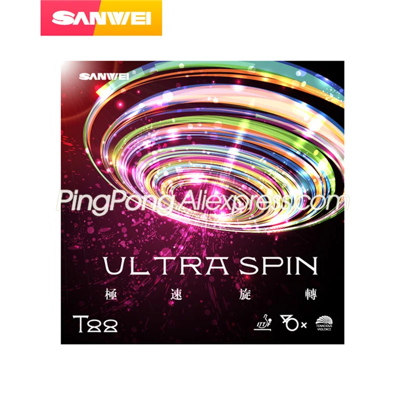 SANWEI ULTRA SPIN Table Tennis Rubber SANWEI T88 Ultra Spin Original SANWEI Ping Pong Sponge