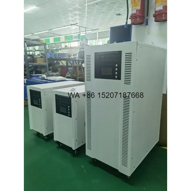 Wmwmnu 5000W Solar Inverter Integrated Unit 48V to 220V Off Grid Photovoltaic Power Generation for Use 24V 48V 96V